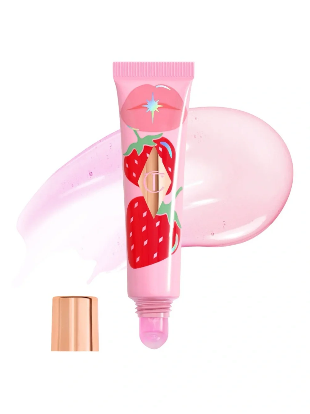 Charlotte Tilsbury Unreal Healthy Glow Nourishing Lip Oil Strawberry Vanilla NIP